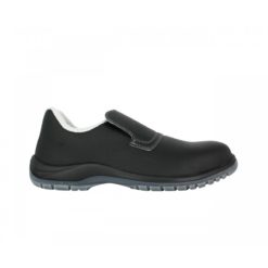 Mocassin de sécurité Nordways Dan noir, vue de profil, pointe à droite