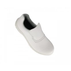 Mocassin de sécurité Nordways Dan blanc, vue trois-quarts