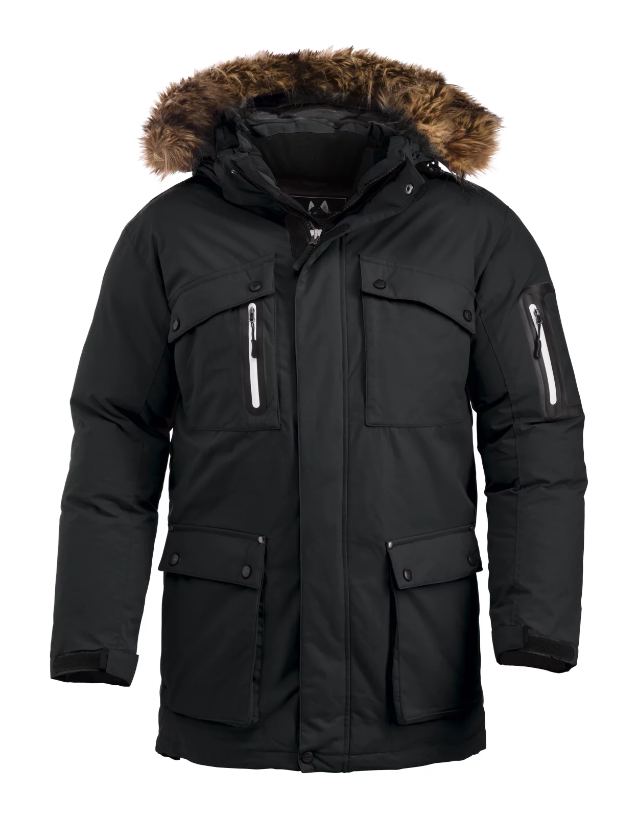 Parka mixte Clique Malamute – black – vue de face