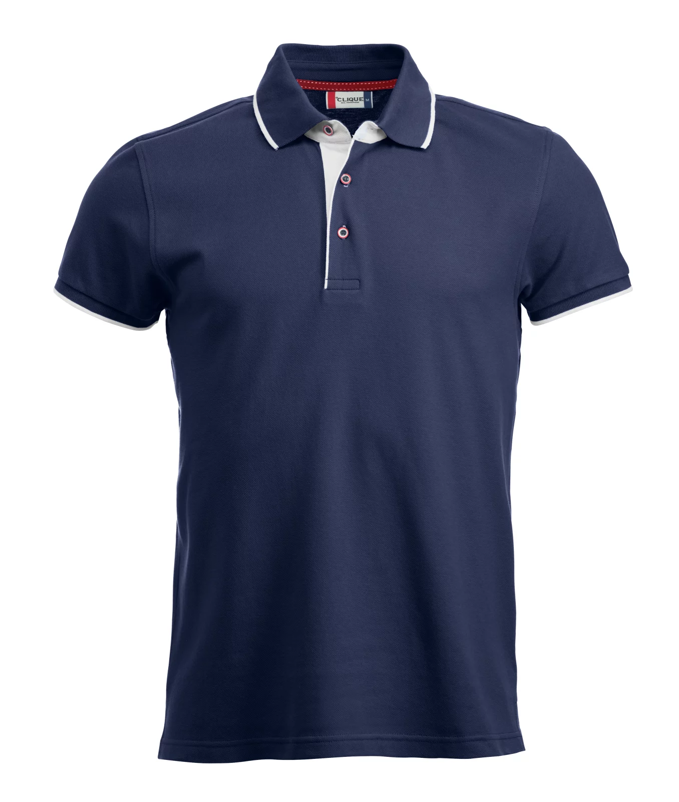 Polo homme Clique Seattle – dark navy – vue de face
