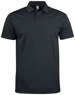 polo technique Clique Basic Active Noir — vue de face