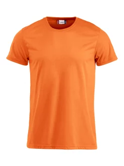 t-shirt Clique Neon-T Orange fluo — vue de face