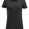 T-shirt femme Clique Carolina S/S – black – vue de face