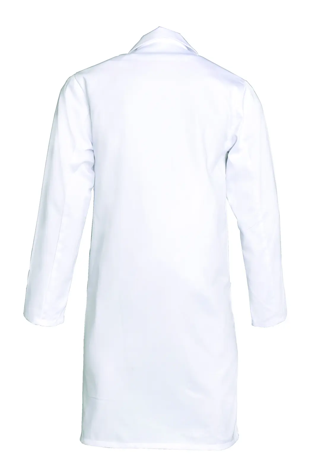 Blouse professionnelle SNV Julien blanche 100 % coton, vue de dos