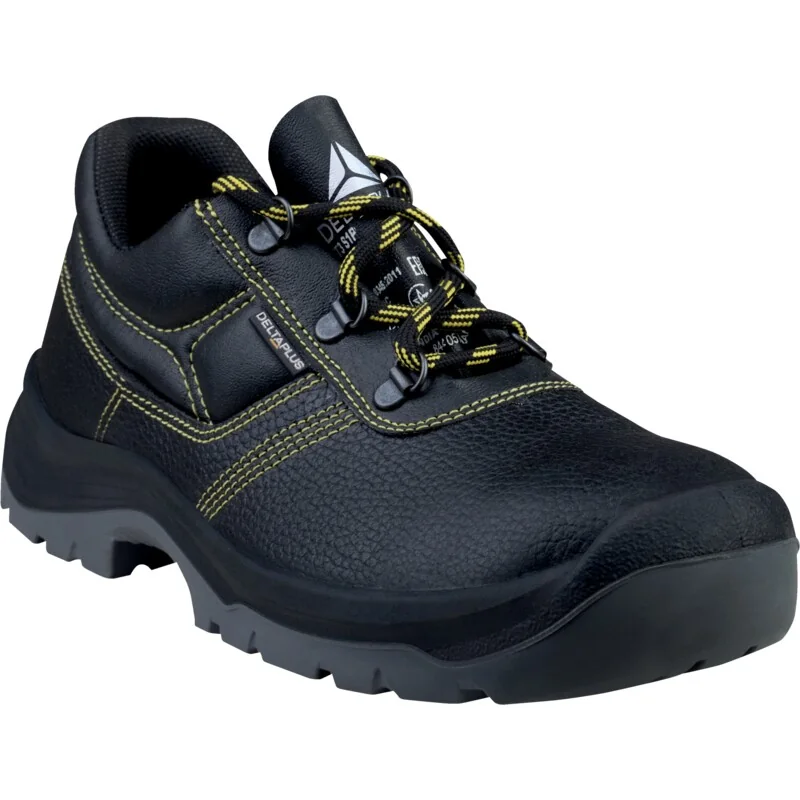 Chaussures de sécurité basses JET3 S1P Delta Plus : noir, vue trois quarts