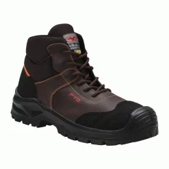 Chaussures de sécurité montantes Jet S3S FTG, marron, vue de trois quarts