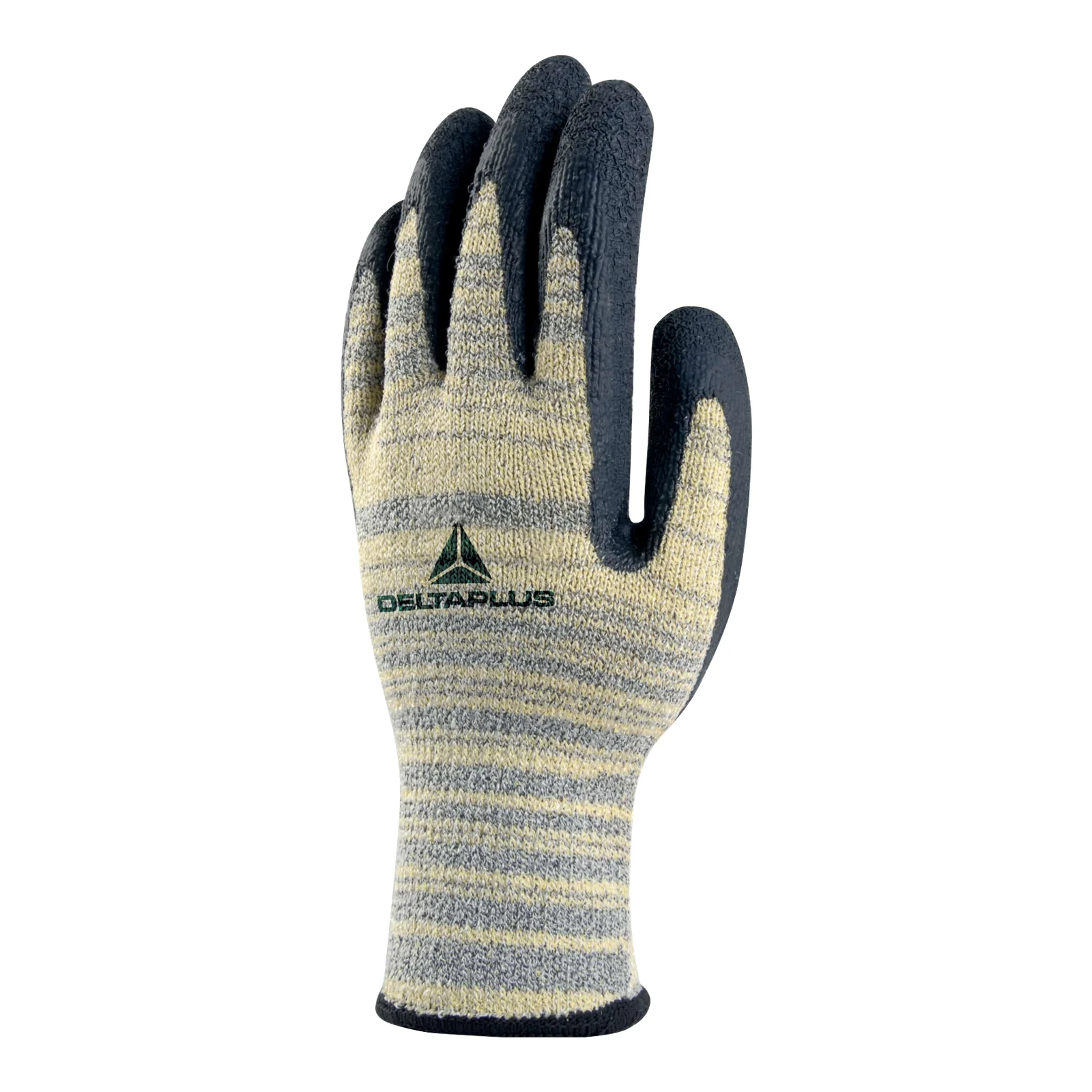Gant anticoupure VENICUTD02 Delta Plus jaune gris et noir, vue de dos
