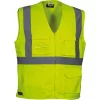 Gilet multipoches haute visibilité COFRA SEKI, jaune, vue de face