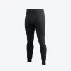 Caleçon mérinos noir Long Johns 200 Woolpower, vue de face