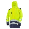 Parka coque haute visibilité ERWIN — ERWIN CEPOVETT, jaune fluo / bleu marine, vue de face