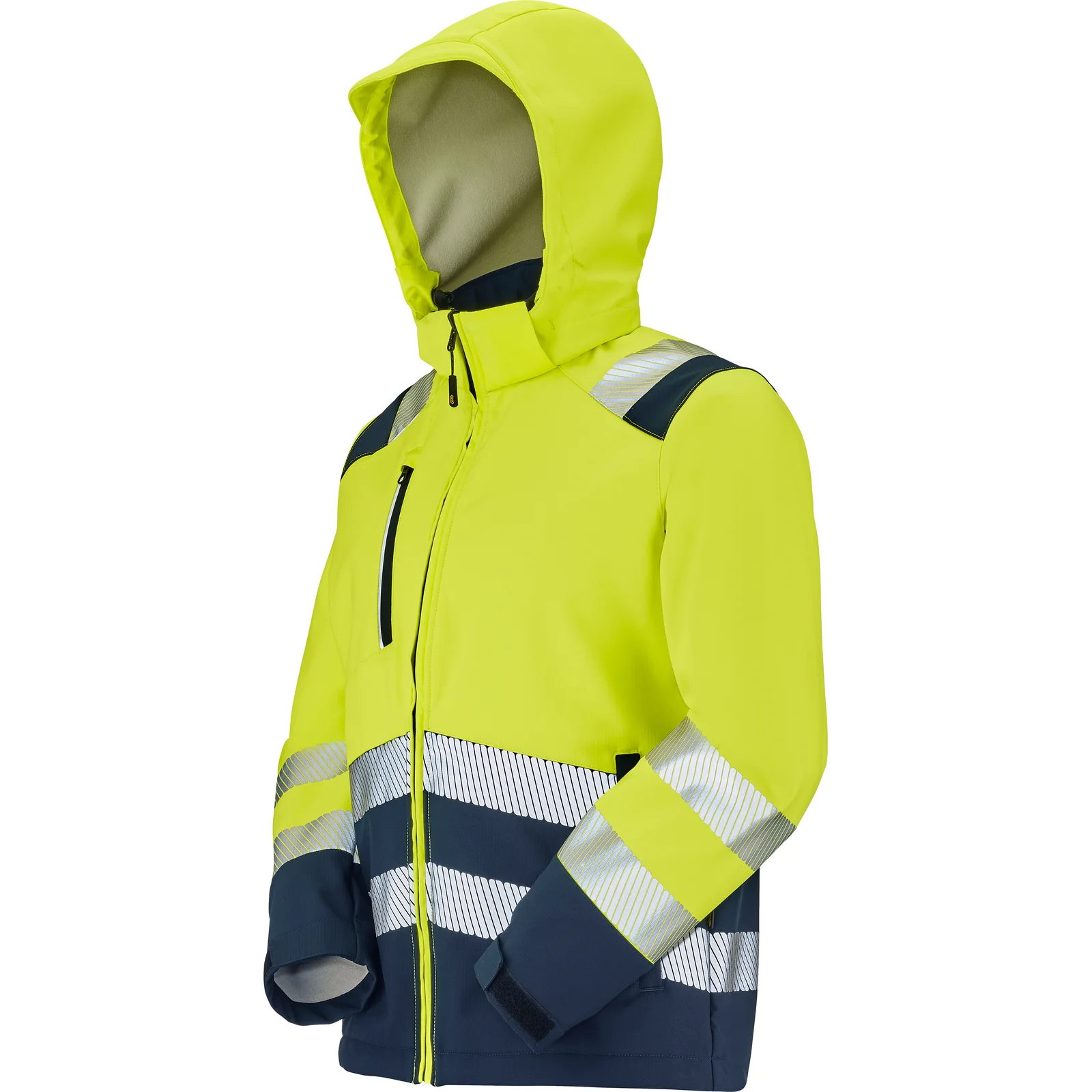 Softshell haute visibilité TATRAS XP — TATRAS XP PI CEPOVETT, jaune fluo / bleu marine, vue de face