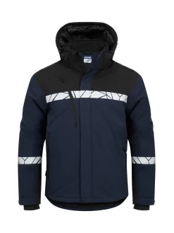 Veste softshell doublée ProJob 7413 Progression, marine/noir, vue de face