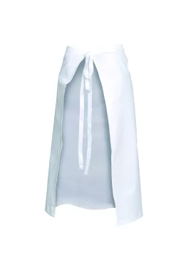 Tablier de cuisine SNV Chef 105 × 85 cm blanc, vue de dos