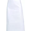 Tablier de cuisine SNV Chef 105 × 85 cm blanc, vue de face