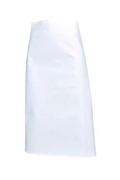 Tablier de cuisine SNV Chef 105 × 85 cm blanc, vue de face