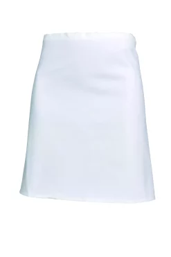 Tablier demi-chef SNV 105 × 55 cm blanc, vue de face