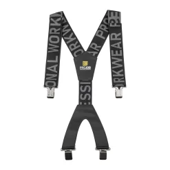 Bretelles 9049 ProJob noires avec attaches métalliques, vue de face
