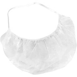 Cache-barbe PO115 Delta Plus blanc avec élastique de maintien