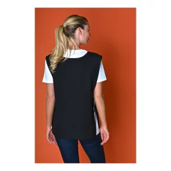 Chasuble SNV FIRST — noir, portée, vue de dos