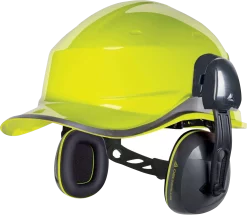 Coquilles INTERLAGOS LIGHT HE Delta Plus montées sur un casque illustratif vendu séparément