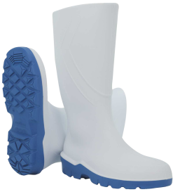 Bottes de sécurité AEROFOOD Delta Plus blanc, vue de profil