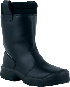 Bottes de sécurité LODI Delta Plus noires, vue de profil