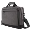 Sacoche ordinateur Clique Laptop Bag gris anthracite mélangé, vue de trois quarts avec bandoulière